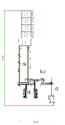 Drawing of automatic group packaging solution with tray loading unit