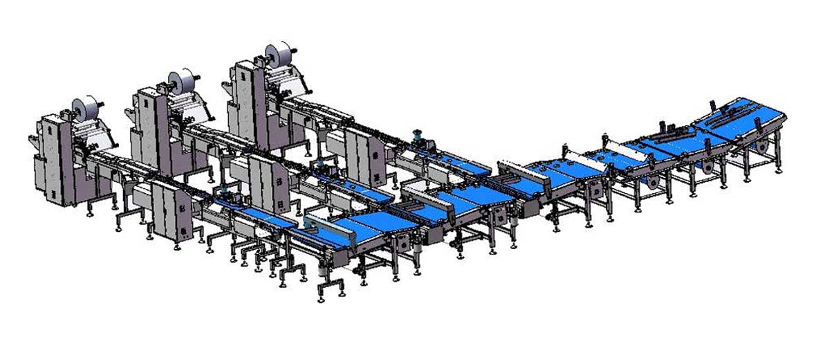 Automated Up Feeding Food Packaging System for Bakery Industry