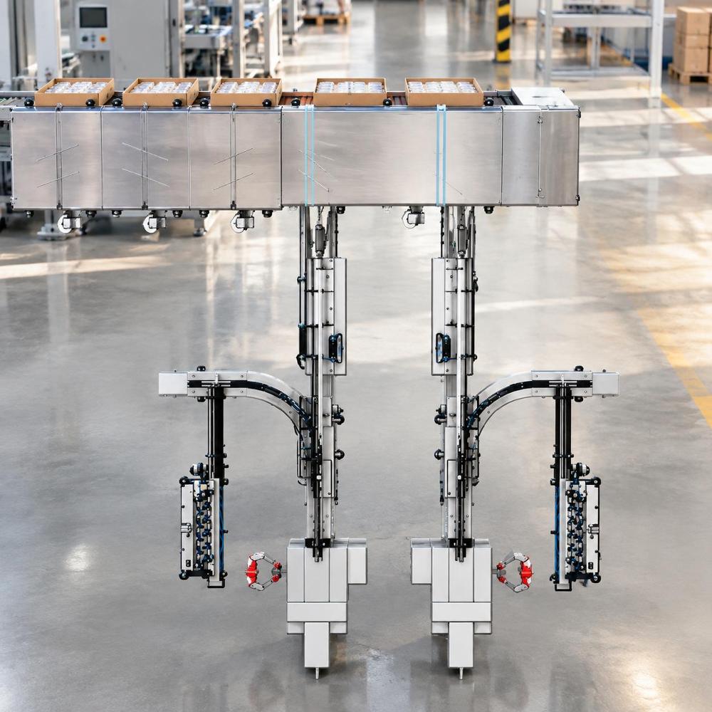 Tray Loading and Packaging System Layout